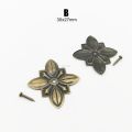 25pcs Antique Brass Upholstery Nail Jewelry Chest Wooden Box Corner Gift Case Sofa Decorative Tack Stud Shim Pad Pushpin. 
