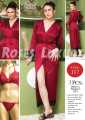 Hot Sexy Satin Silk Nighty Set 3 Piece For Women / Bridal Night Dress / Hot Sleepwear (Bra + Panty + Gown) for Women and Girls. 