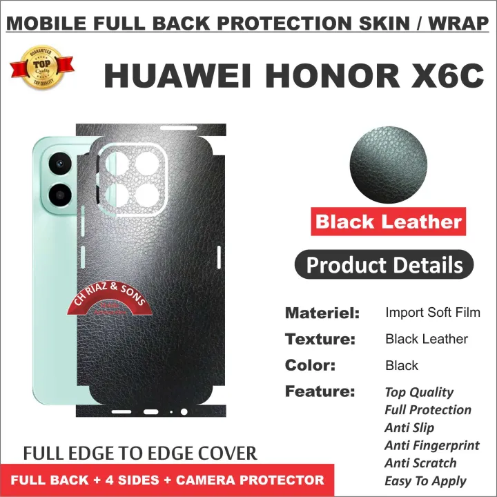 Huawei%20Honor%20X6C%20FULL%20BACK%20360%20premium%20Protection%20Skin%20Wrap%20/%20Protection%20Sticker%20With%204%20sides%20and%20camera%20Protection%20full%20cover%20Premium%20Quality%20-%20Image%204