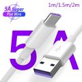 5A Super Fast Charging Cable For Huawei Type c Quick USB Charge Cable Data Line For Android Phones. 