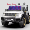 New Light off-Road Vehicle, Windshield with Running Water Lights Kids Electric Jeep Car Remote and Self-Drive, Door Open Push Start With Music USB Option, 2 Battery Big Motors 2 to 10 Years Age. 