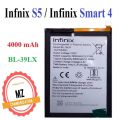 BL-39LX ORIGINAL BATTERY FOR INFINIX S5 ( X652 ), SMART 4, BL 39LX 4000MAH BRAND NEW BATTERY FOR BL39LX MOBILE. 