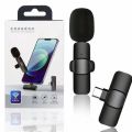 Wireless MIC K8 MICROPHONE Vlogging Mic with Microphone Accessories Video for Type C Android, IOS Lightining & 3.5mm Jack. 