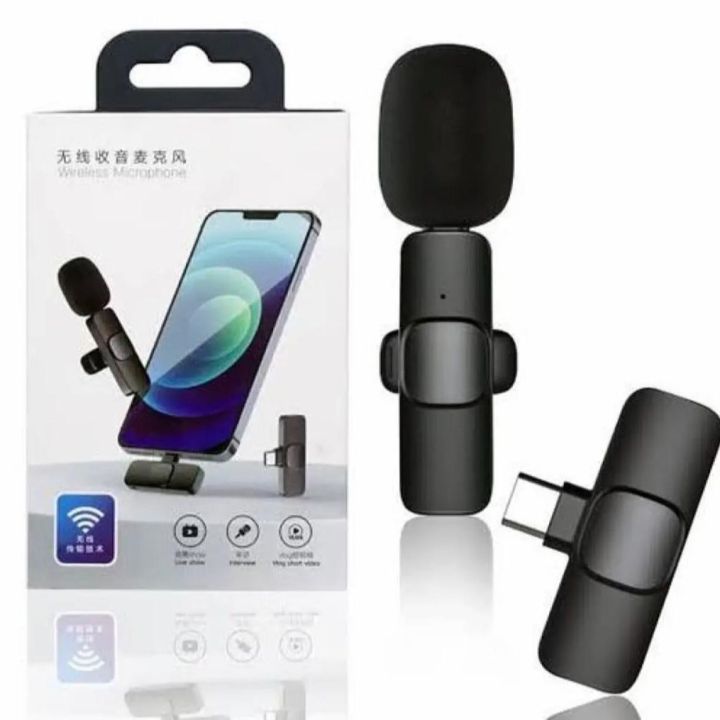 Wireless%20MIC%20K8%20MICROPHONE%20Vlogging%20Mic%20with%20Microphone%20Accessories%20Video%20for%20Type%20C%20Android,%20IOS%20Lightining%20&%203.5mm%20Jack%20-%20Image%203