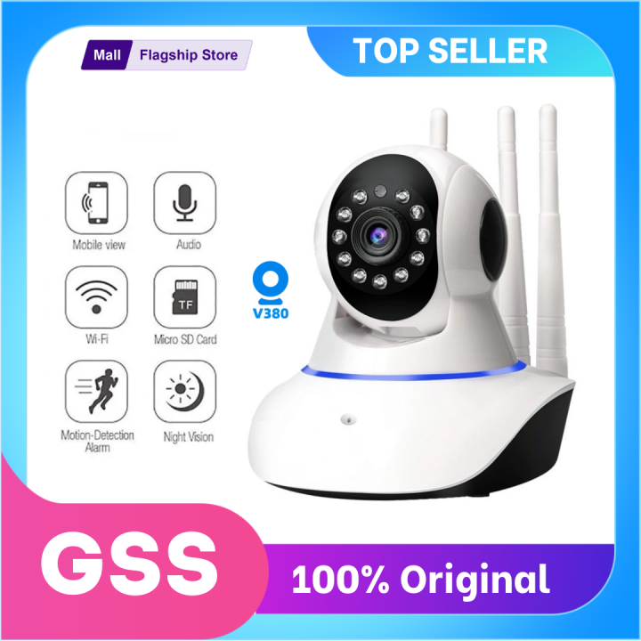 GSS Q5 Wifi Camera - Wifi Smart Camera - CCTV Camera Wifi - Home Security Camera - Smart Camera Wifi - CCTV Wifi - Security Camera For Home Wifi - Camera CCTV - Security Camera - Security Camera For Home - 360 Indoor Camera