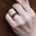 Finger Ring Luxury Jewelry Gift Stainless Steel Roman Number Print Men Band for Prom. 