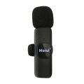 Morui 2 In 1 Mic (GM-H9) - Wireless Microphone For live show , interview and vlogging - Long-range Ecosphere wireless Mic - Microphone For YouTube - Collar Mic - (Compatible With Both IPhone And Type C) | SharkTeck. 
