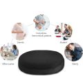 Ring Cushion Memory Foam for Pain Relief and Comfort, Hypoallergenic Washable Cover, Donut Seat for Piles and Pressure Relief, Black. 