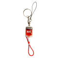 Keychain For Blood Type AB Keychain For Blood Type A DIY Jewelry Making PVC Pendant Keychain Blood Type Keychain. 