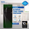 Haier 14 Cu Ft - Digital Inverter - HRF-368IFGA - HCS Technology - Digital Control Panel - Turbo Fan - 4 Temperature Sensors - Glass Door - 10 Years Warranty. 