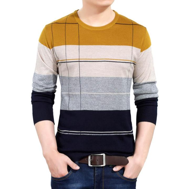 Men's Autumn Winter Sweater Pullover Slim Jumper Knitwear Outwear Blouse #R1406708