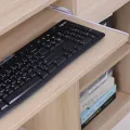 Eson's Computer Desk with Drawers and Hutch, Wooden Student Desk for Small Space, Home Office Desk Writing Table for Bedroom. 