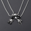 Ornament Shang pendant jewelry matching holiday gifts when astronaut space popular gothic magnet couple bracelet necklace men women pie. 