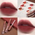 PinkCoco Non-stick Cup Quick-drying Lipstick Waterproof Long-lasting Lip Gloss Matte Velvet Lip Tint Powder Mist Lip Glaze Lipstick Lip Cosmetics for Women. 