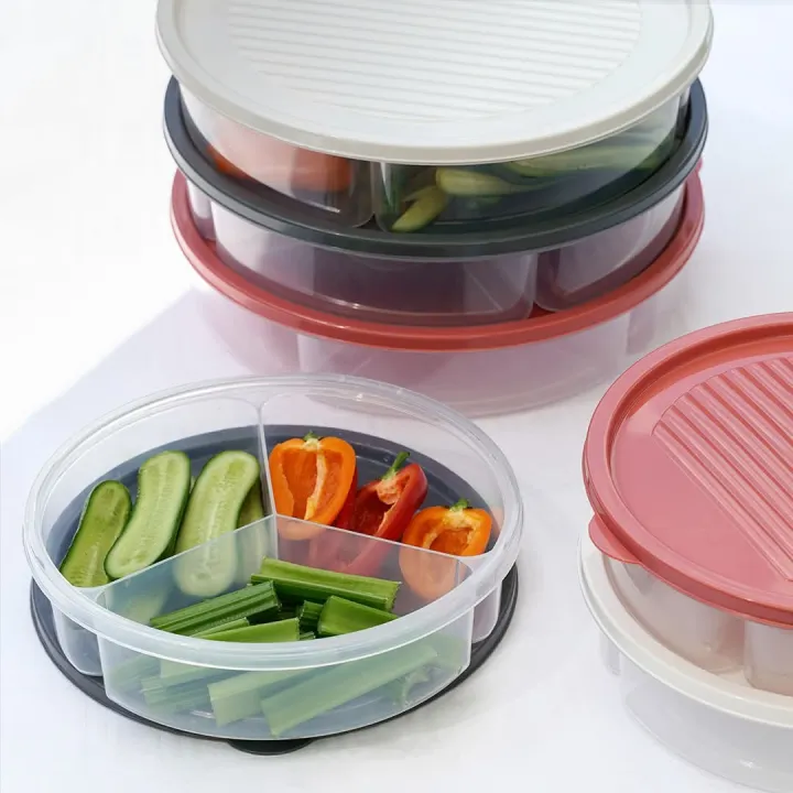 High Quality 3 Compartment Lunch Box – Leak-Proof Plastic Food Storage ...