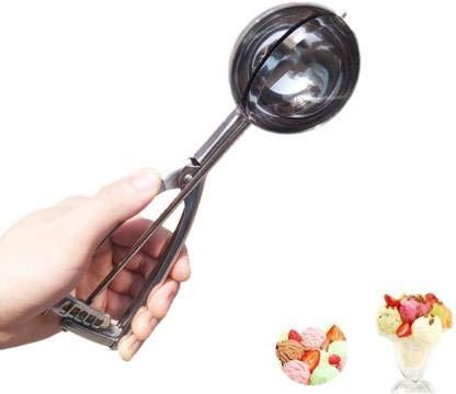 Small Stainless Steel Ice Cream Scoop Ice Ball Maker Ice Cube Ice Cream Spoon Kitchen Stainless Steel Ice-Cream Spoon (Pack of 1)