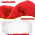 Plush Party Supply Thicken Hat Santa Claus For Kids Adults Festive Holiday Christmas Hat Santa Cap. 