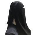 Double Layered Black Abaya Niqab Breathable Fabric Hijab Naqab Nakab for Women and Girls. 