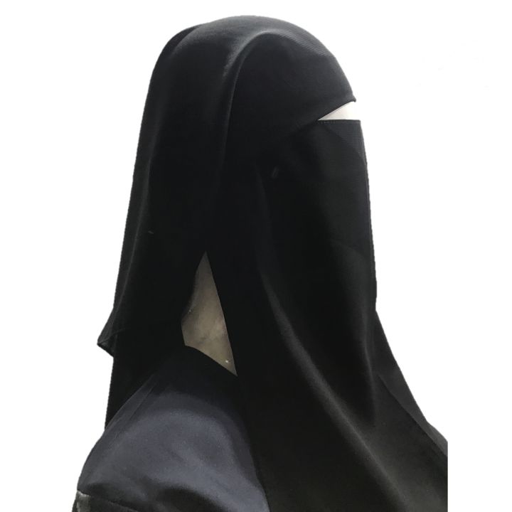 Double%20Layered%20Black%20Abaya%20Niqab%20Breathable%20Fabric%20Hijab%20Naqab%20Nakab%20for%20Women%20and%20Girls%20-%20Image%205