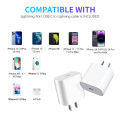 20W USB C 2 Pin US Fast Charger - Apple 20W USB-C Power Adapter-iPhone Lightning PD Fast Charging Power Adapter for IOS iPhone. 