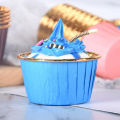 50Pcs Large 5039 Aluminum Foil Wrapper Paper Gold Cupcake Liner Baking Cup MJ. 