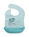 Baby Feeding Bib Waterproof Baby Bib With Catcher Plastic Bibs Eating Meal Pocket Detachable. 