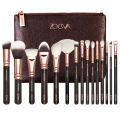 Zoeva High Quality 15 Piece Professional Makeup Brushes Set With Premium Leather Pouch. 