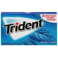 Trident Gum Sugar Free Original Flavor 14 Sticks. 