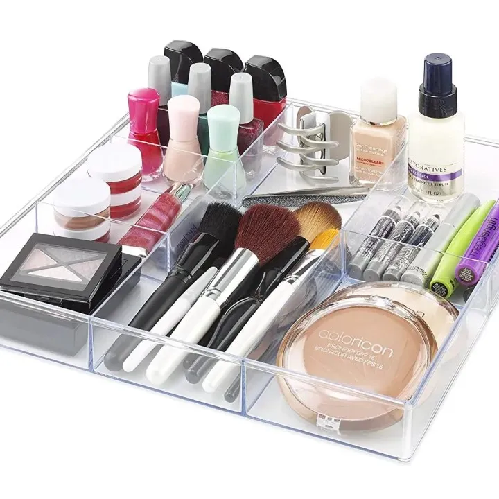 Acrylic%20Drawer%20Organizer,%206%20Section%20Clear%20Makeup%20Tray%20Organizer%20for%20Drawer%20Office%20Bedroom(12x12%20inch)%20-%20Image%203