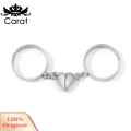 Carat Love Heart Couple Ring Half Love Heart Magnetic Couple Rings Valentine's Day Gift Jewelry for Men Women Fashion Accessories Magnetic Ring. 