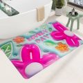3D Flower Bathroom Rugs Non Slip Bath Mat, Quick-Drying Extra Soft Absorbent Mats. 