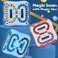 Rotating Magic Bean Fingertip Toy-Stress Relief Toys for Kids/Adult Intelligence Educational Fingertip Toys Magic Cube Bean Toys Fidget Spinner Magic Cube Toys - Pink. 