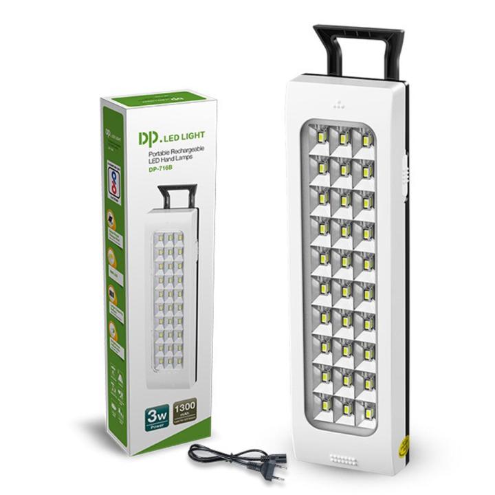 WOXSN LED Emergency Light with high brightness, 30-LED Chips Rechargeable emergency-light with rechargeable Lead Acid battery