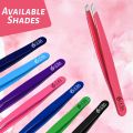 OCBA Professional Slanted Eyebrow Tweezers – Stainless Steel Facial Hair Removal Tweezers For Men & Women. 