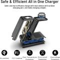 HATALKIN 3 in 1 Wireless Charging Station Compatible for Apple Products Multiple Devices Apple Watch ultra 8 7 SE 6 5 4 3 AirPods Pro 2 iPhone 14 13 12 11 Pro Max/X/XS/XR 8 Fast Wireless Charger Stand. 