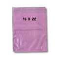 Pink Courier Flyer Bags With Address Pocket Extra Large 16 X 22 Inches - 50 Pieces. 