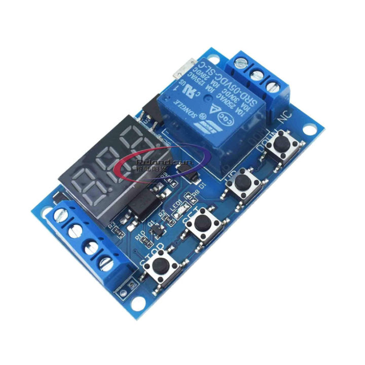 DC 6-30V LED Light Digital Time Delay Relay Trigger Cycle Timer Delay ...