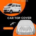 Changan Karvaan Polymer Carbon Coated Car Top Cover | Double Stitched | Water Proof in Black & Silver - Ultimate Protection. 