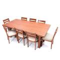 Trapezoid 8 Person Dining Table. 