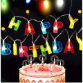 Letter Happy Birthday LED String Lights Birthday Party Decorations Kids Boy Girl Adult DIY 1st First Supplies Banner. 