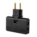 180 Degree Rotation Lightweight EU Power Plug Adapter Travel Electrical Charging Foldable Extension Portable Copper Safety. 