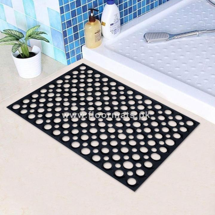 BOLT HEAD GOLDEN PRINTING ENTRANCE DOOR MAT 23 x 16 inch Daraz.pk