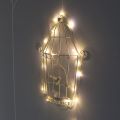Lights4fun Festive Lights 20 LED Battery Powered Micro Fairy Lights with Silver Wire (Warm White). 