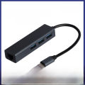 Aluminum Alloy 3.0HUB 100 M Nic Drive-Free Nic +HUB 2.0HUB+100M Mesh Port Type-c Docking station. 