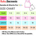 Ruku Garments Pack Of 3 Stylish Sandos & Shorts For Kids Clothing Set Best For Summer. 