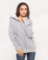 Pack of 2 Heather Grey and Black Hoodies For Women. 