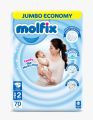 Mol-fix Diapers Size 2 Mini 70pcs (4-9kgs) Pack of 3. 