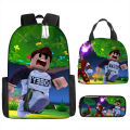 NEW ROBLOX VIRTUAL WORLD CROSS-BORDER MODEL PRIMARY AND SECONDARY SCHOOL STUDENTS SCHOOLBAG, ANIME BACKPACK, BACKPACK, LUNCH BAG, PENCIL CASE. 