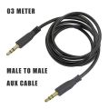 Audio Aux Cable Male to Male Stereo Audio Aux Cable, 1.5/3/5 Meters. 