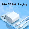 Iphone Original Charger 20Watt Power Adapter With Type C To Lightening Cable Gives Super Fast Charging Experience To All Iphone Models. 